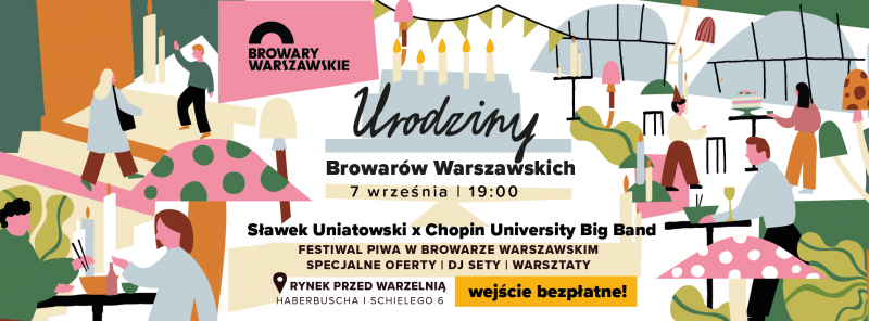 Concert by Sławek Uniatowski to celebrate the 4th anniversary of Warsaw Breweries 