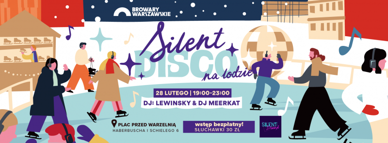  Silent Disco na lodowisku w Browarach Warszawskich