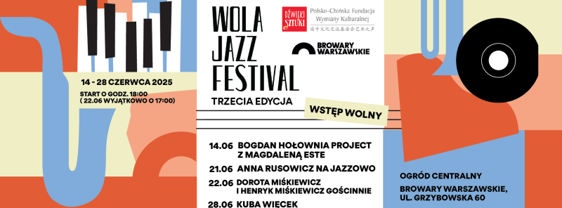 The third Wola Jazz Festival is starting at Warsaw Breweries