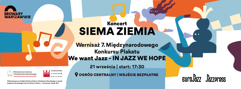 Uroczysty finał 7. Międzynarodowego Konkursu Plakatu We Want Jazz po raz kolejny w Browarach Warszawskich
