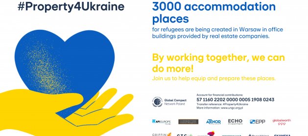 #Property4Ukraine. Branża nieruchomości zapewnia dach nad głową dla 3 tys. uchodźców 