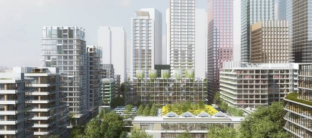 Park w dawnej drukarni i wielofunkcyjna zabudowa –  Echo Investment i AFI Europe prezentują projekt przy ul. Towarowej w Warszawie