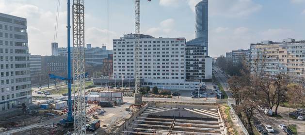 Praca wre na budowie Swobodna SPOT w centrum Wrocławia