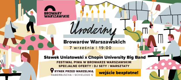Concert by Sławek Uniatowski to celebrate the 4th anniversary of Warsaw Breweries 