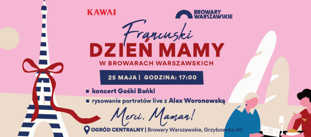 Gośka Bańka will perform a concert for Mothers at Warsaw Breweries