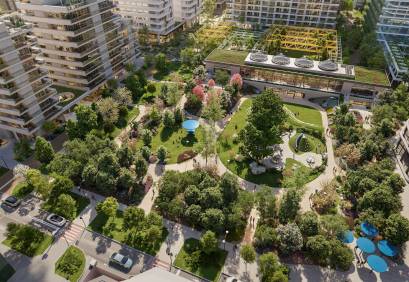 Ogrody Towarowa zazielenią serce superkwartału Towarowa22